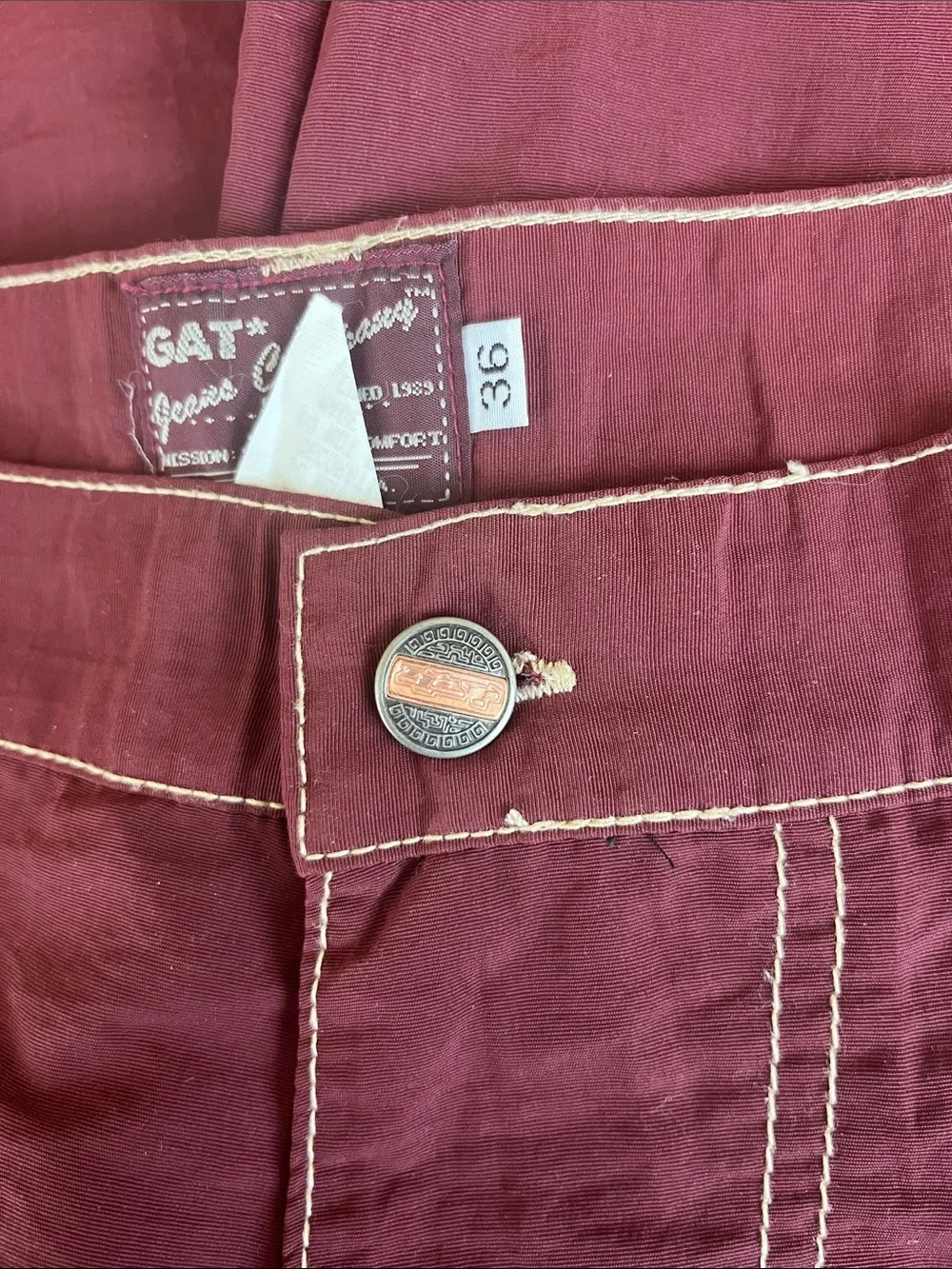 Massive VTG 90s GAT rave pants 15” leg opening, super rare